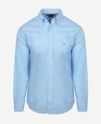 Flanel overhemd lichtblauw