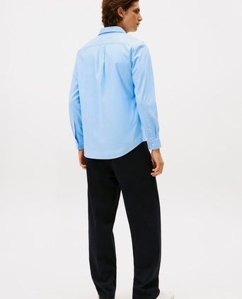 Tommy Hilfiger flanel overhemd lichtblauw | Regular-fit