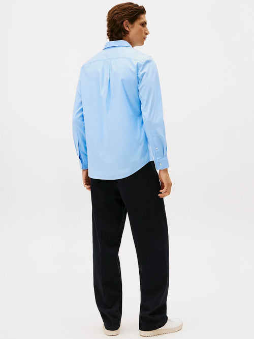 Tommy Hilfiger flanel overhemd lichtblauw | Regular-fit