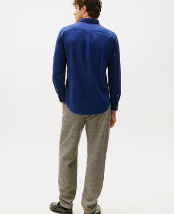 Tommy Hilfiger flanel overhemd donkerblauw | Regular-fit