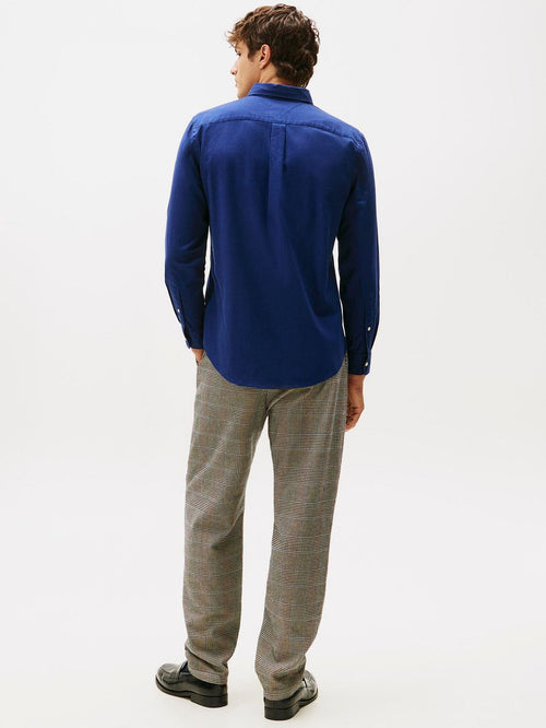 Tommy Hilfiger flanel overhemd donkerblauw | Regular-fit