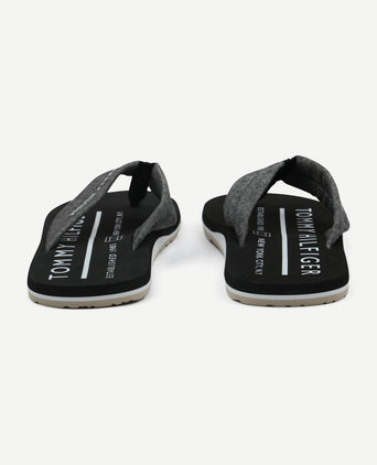Flip flops chambray zwart