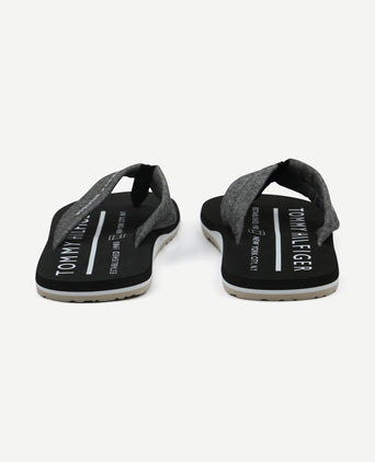 Flip flops chambray zwart