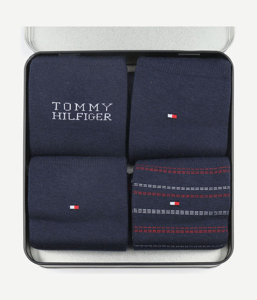 Tommy Hilfiger giftbox 4-pack donkerblauw