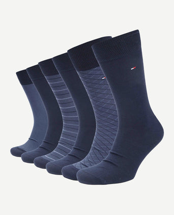 Tommy Hilfiger giftbox (6-pack) donkerblauw