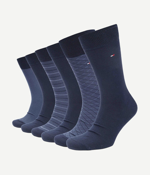 Tommy Hilfiger giftbox (6-pack) donkerblauw