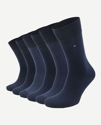 Tommy Hilfiger giftbox (6-pack) donkerblauw