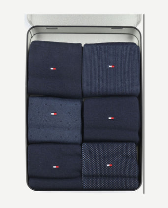 Tommy Hilfiger giftbox (6-pack) donkerblauw