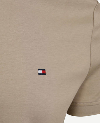 Half-zip polo interlock beige