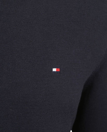 Tommy Hilfiger halve rits trui essential donkerblauw | Regular-fit