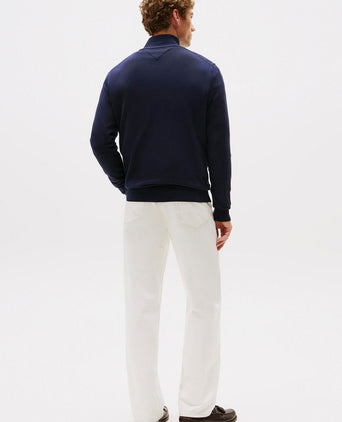 Tommy Hilfiger halve rits trui essential donkerblauw | Regular-fit