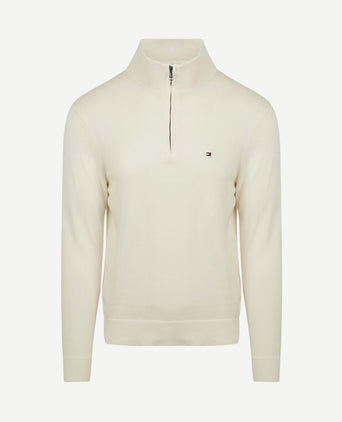 halve rits trui essential off white