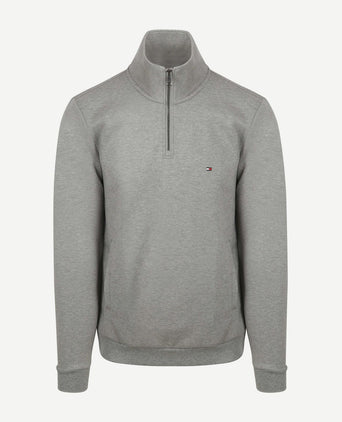 Tommy Hilfiger halve rits trui intechno grijs | Regular-fit