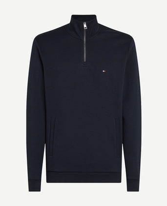 Tommy Hilfiger halve rits trui intechno donkerblauw | Regular-fit
