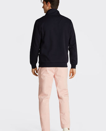 Tommy Hilfiger halve rits trui intechno donkerblauw | Regular-fit