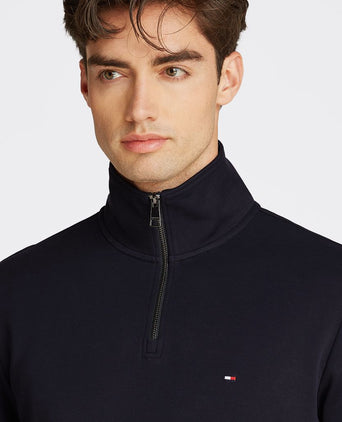 Tommy Hilfiger halve rits trui intechno donkerblauw | Regular-fit