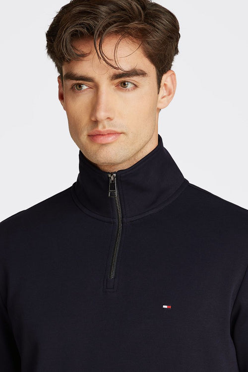 Tommy Hilfiger halve rits trui intechno donkerblauw | Regular-fit