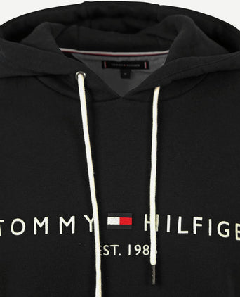 Tommy Hilfiger hoodie core zwart | Regular-fit