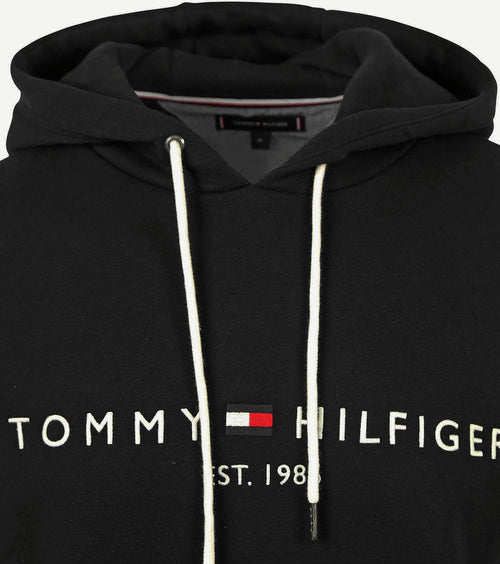 Tommy Hilfiger hoodie core zwart | Regular-fit