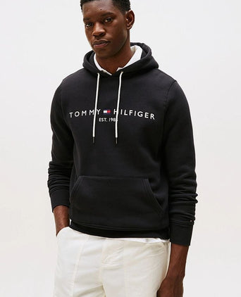 Tommy Hilfiger hoodie core zwart | Regular-fit