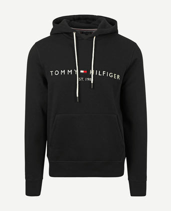 Tommy Hilfiger hoodie core zwart | Regular-fit
