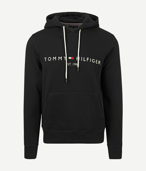 Tommy Hilfiger hoodie core zwart | Regular-fit