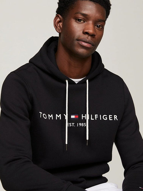 Tommy Hilfiger hoodie core zwart | Regular-fit