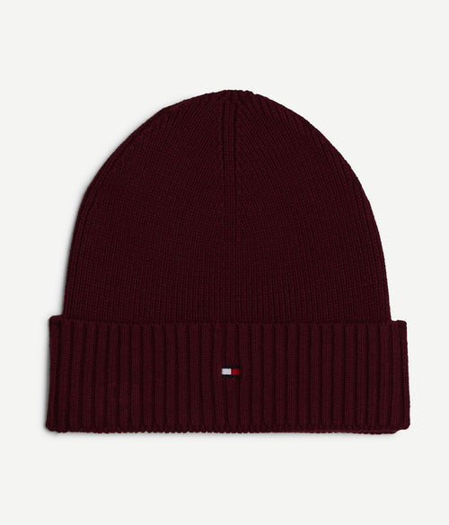 Tommy Hilfiger knitted muts bordeaux