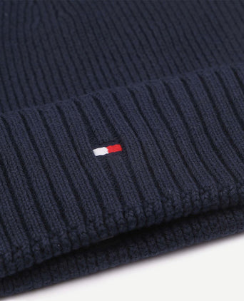 Tommy Hilfiger knitted muts donkerblauw