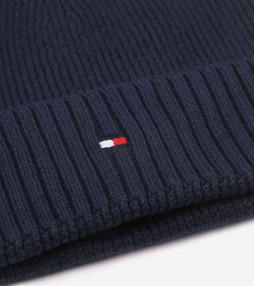 Tommy Hilfiger knitted muts donkerblauw