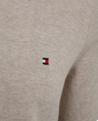 Knitted polo beige