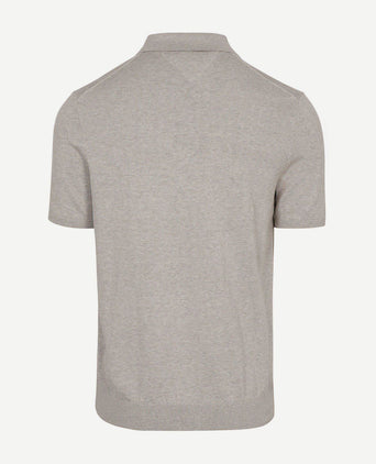 Knitted polo beige