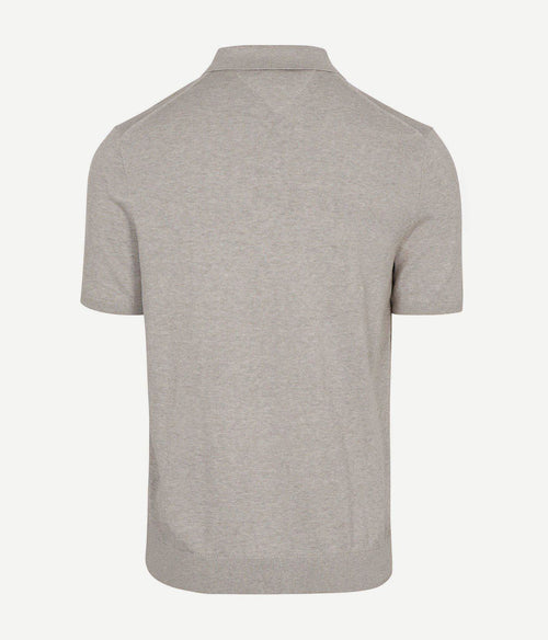 Knitted polo beige