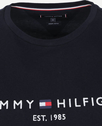 Tommy Hilfiger logo t-shirt donkerblauw