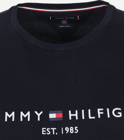 Tommy Hilfiger logo t-shirt donkerblauw