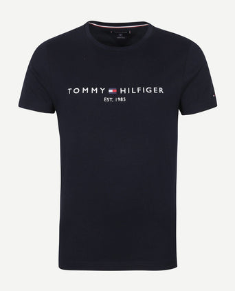 Tommy Hilfiger logo t-shirt donkerblauw