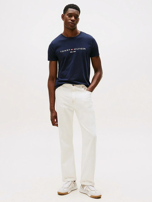 Tommy Hilfiger logo t-shirt donkerblauw