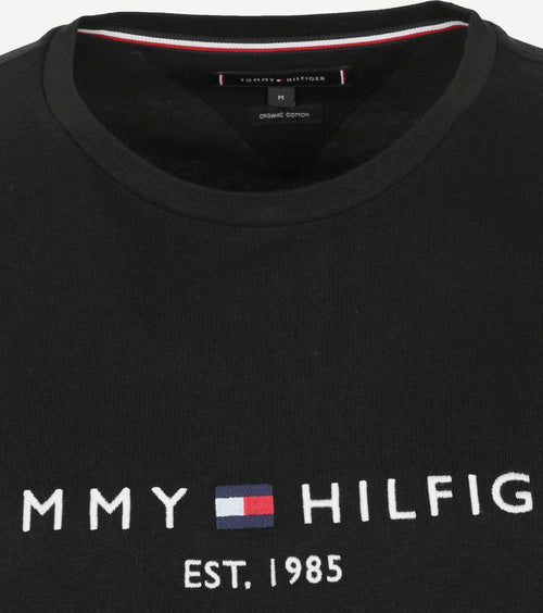 Tommy Hilfiger logo t-shirt zwart