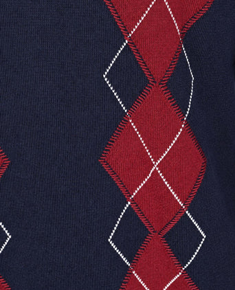 Long sleeve poloshirt checks