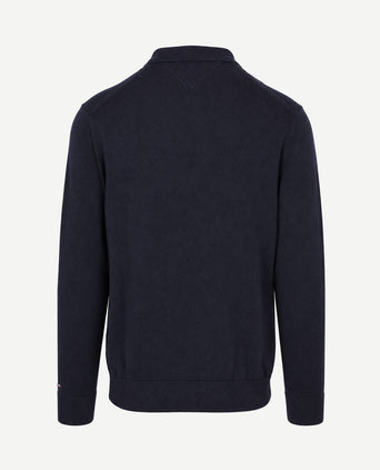 Long sleeve poloshirt checks