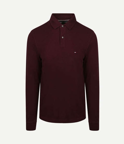 Longsleeve polo bordeaux