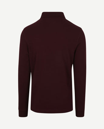 Longsleeve polo bordeaux