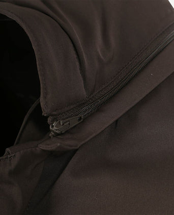 Longsleeve polo bruin