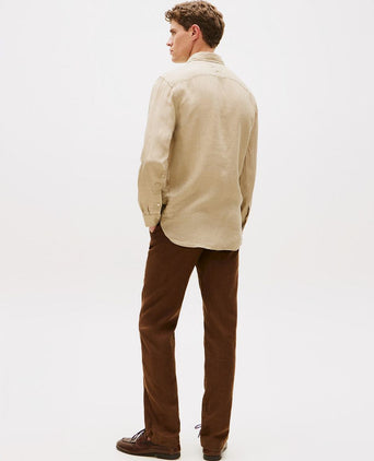 Overhemd linnen beige