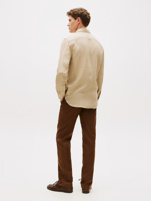 Overhemd linnen beige