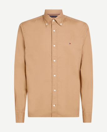 Tommy Hilfiger overhemd brushed beige | Regular-fit