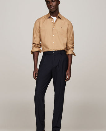 Tommy Hilfiger overhemd brushed beige | Regular-fit