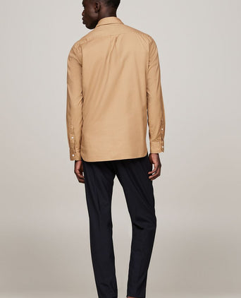 Overhemd brushed beige