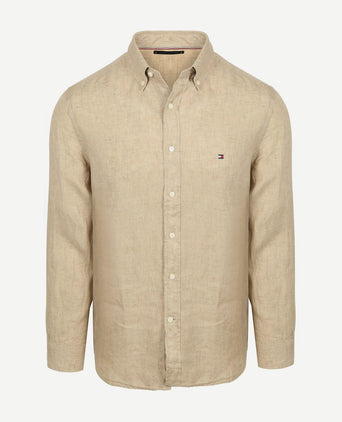 Overhemd linnen beige