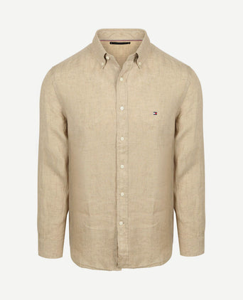 Overhemd linnen beige
